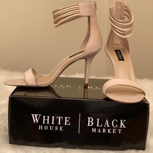 Brand New Light Pink Suede Ankle Strap Pumps